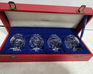 CARTIER WHISKEY GLASS SET IN BOX