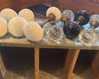 Antique door knobs