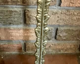 Antique brass door stop