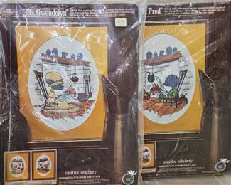 Vintage Crewel Kits BRAND NEW!