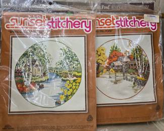 Vintage Crewel Kits BRAND NEW!