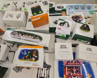 Dept 56 Holiday Village Buildings and Accessories New in Box