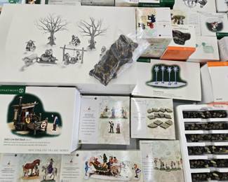 Dept 56 Holiday Village Buildings and Accessories New in Box