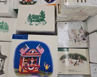 Dept 56 Holiday Village Buildings and Accessories New in Box