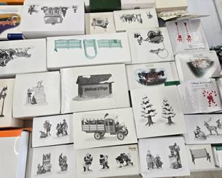 Dept 56 Holiday Village Buildings and Accessories New in Box