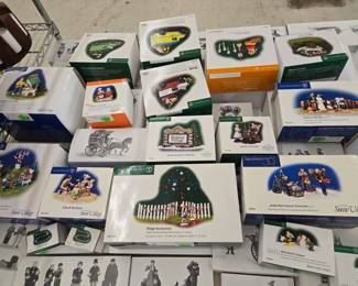 Dept 56 Holiday Village Buildings and Accessories New in Box