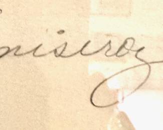 Signature and date on the "UPCOMING" Print