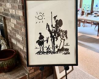 Signed and Dated Lithograph, PICASSO, October 3, 1955. W-18" x H-24"