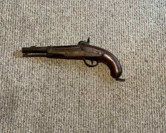 Back Side of Antique Musket