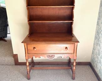 Vintage Maple Hutch with 1 Drawer