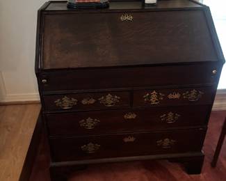 Antique English Slant Front Desk