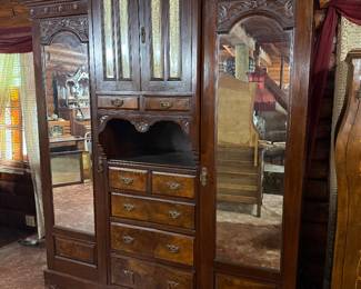 Antique Breakfront Wardrobe, Absolutely Gorgeous 