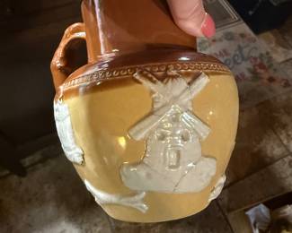 Doulton Lambeth Relief Stoneware Pitcher