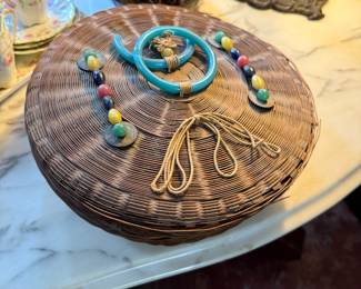 Antique Sewing Basket