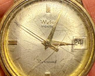 Vintage 14KT GF Wyle Automatic DateJust Watch (Working)