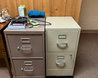 2 Drawer Metal Filing Cabinets