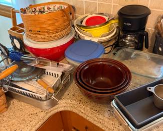 Various Vintage Retro and Modern Kitchen Items