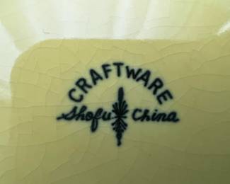 This is the Craftware Shofu China mark.