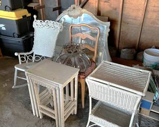 There are some small tables and chairs here, too.