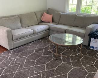 CRATE AND BARREL SECTIONAL WITH SLEEP SOFA