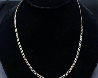 Textured Mariner Link Chain Necklace in 14k Yellow Gold