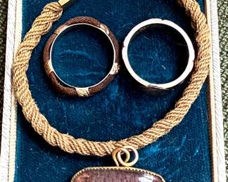 Antique Victorian Hair JewelryEarly To Late 1800s