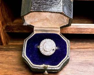 14K White Gold Diamond Ring For Restoration