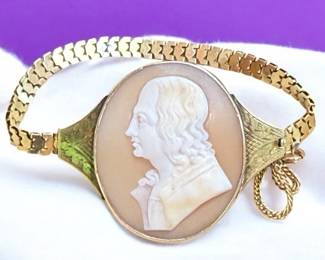 1850 Shell Cameo Bracelet