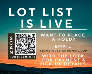 LOT LIST IS LIVE
