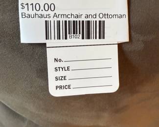 Bauhaus Armchair and Ottoman 