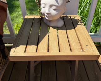 Outdoor Side Table, Face Planter 