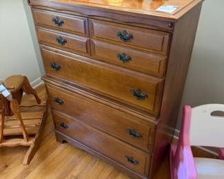 Wooden Tall Dresser