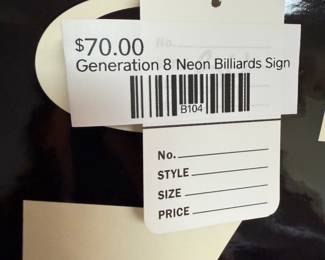 Generation 8 Neon Billiards Sign