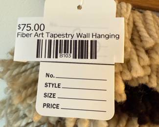 Fiber Art Tapestry Wall Hanging 