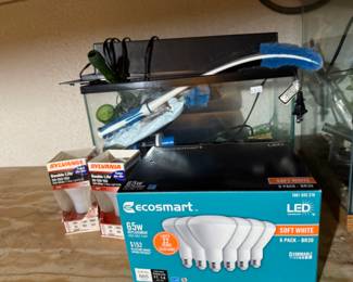 Fish Tanks, Lightbulbs 