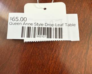 Queen Anne Style Drop Leaf Table