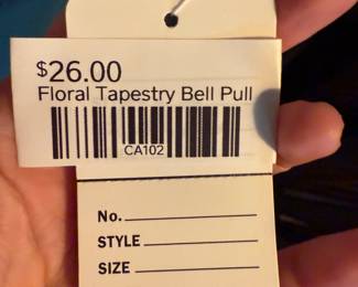 Floral Tapestry Bell Pull