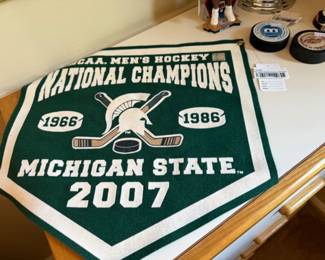 Michigan State Hockey Banner