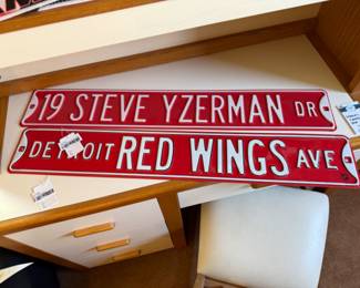 Steve Yzerman Street Sign 