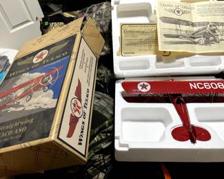 Wings of Texaco Die cast Airplane with Certificate of Authenticity...and box...Like New! from the 60s!!! Beautiful!