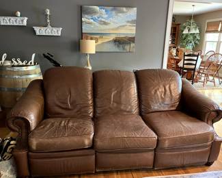 Same couch with the recliners down...really a wonderful piece!