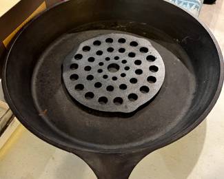 LODGE cast iron skillet...you can feed an entire football team with this skillet!