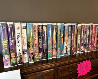 Wonderful Disney collection of VHS classics
