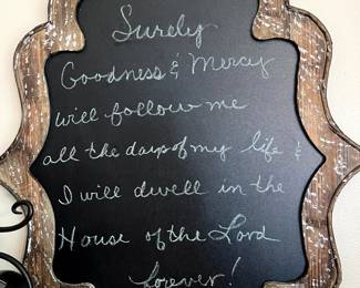 Blackboard for all your sweet messages/reminders.