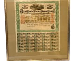 Railroad stock certificates