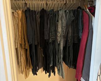 Men’s jeans and more.