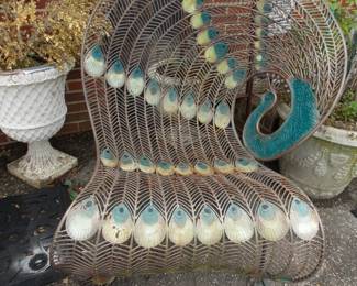 Iron Peacock Chair