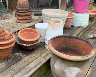 Pottery Planter Large and Small