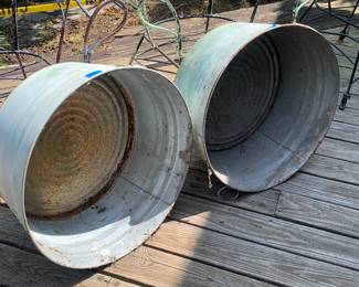 Large Galvanized Tubs