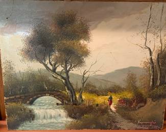 Signed Oil On Board